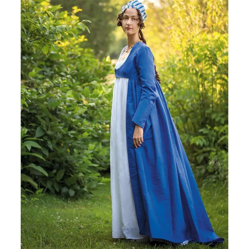 19th Century Jane Austen Regency Pride & Prejudice Emma Empire Waist Gown Custom